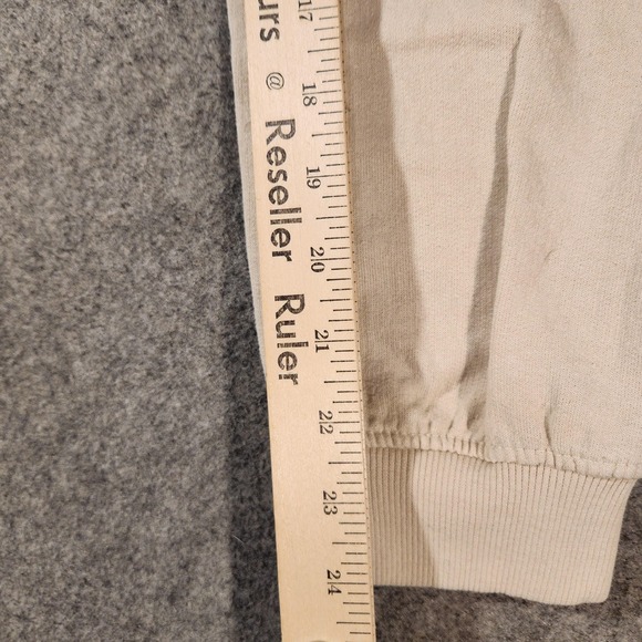 True Religion Pants Mens Medium Beige Logo Jogger Sweatpants Casual Lounge - Picture 8 of 10